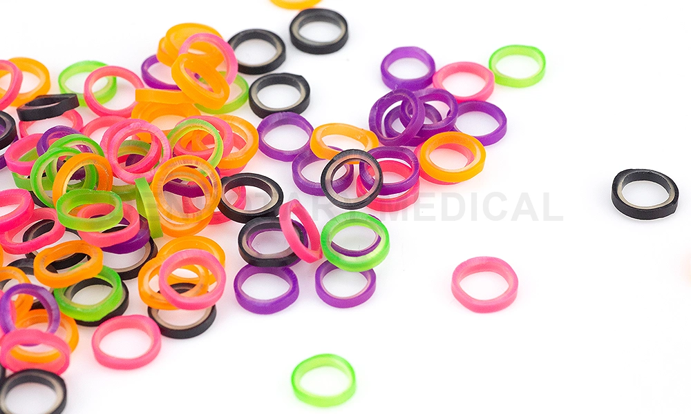 High Quality Braces Color Rubber Band Dental Material Ligature Tie Orthodontics