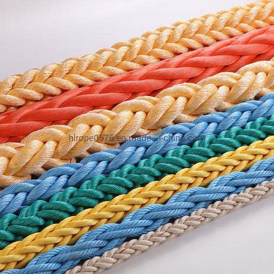Corda pp/pe corda/corda de poliéster/corda de náilon/hmwpe/uhmwpe/hmpe guincho de reboque maine amarração corda de reboque para equipamentos de pesca