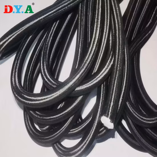 Falta de personalização branca Largura 8 mm-12 mm Cabos elásticos de polietileno elástico de látex PE Cabo elástico para encadernação