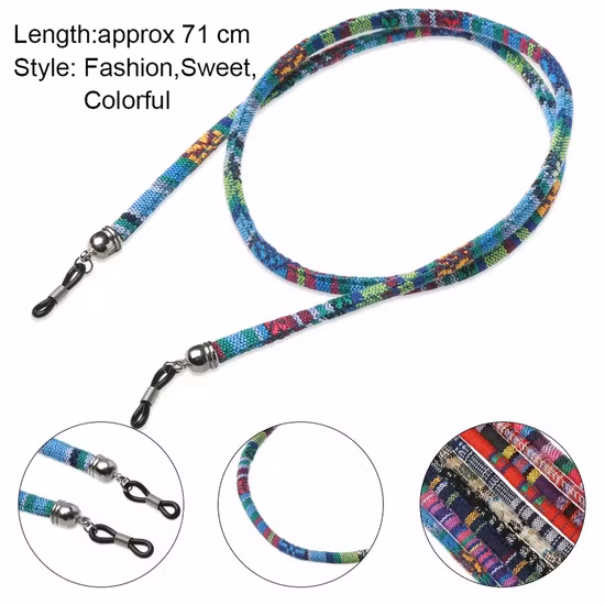 Máscaras faciais Óculos Correia com cordão para prevenção de perda Máscara fashion com cordão para pescoço