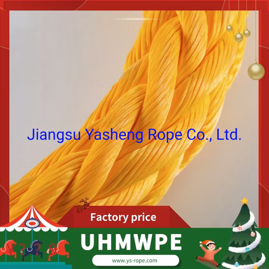 Corda Yasheng de alta qualidade 8/12 fios UHMWPE Corda de reboque