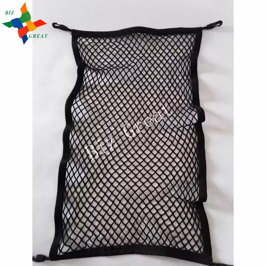 Rede de armazenamento de bagagem elástica para caminhão de carga para acessórios para carro